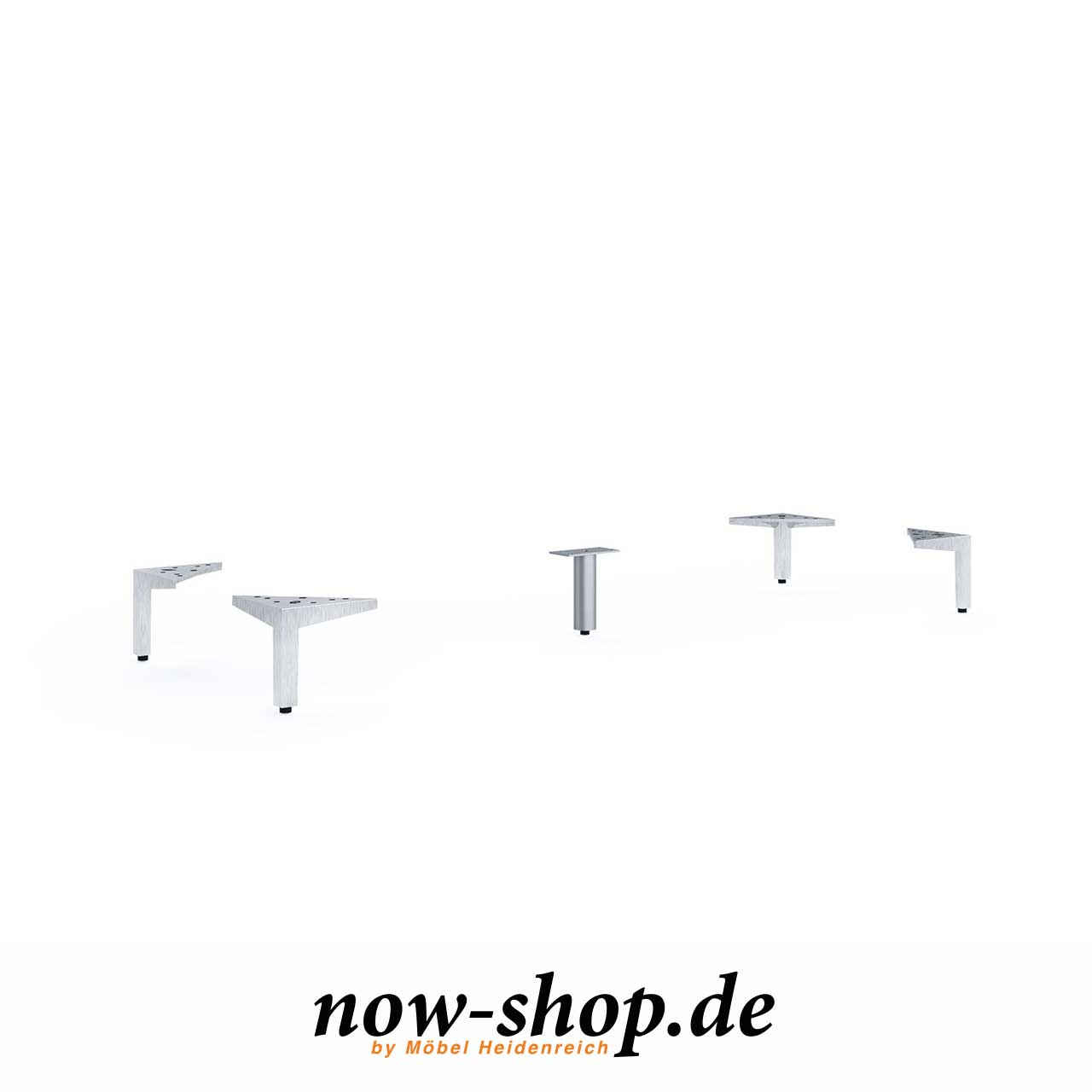 now! by hülsta - easy Füße für Baukästen Skizze des Fußsets für die Baukästen.