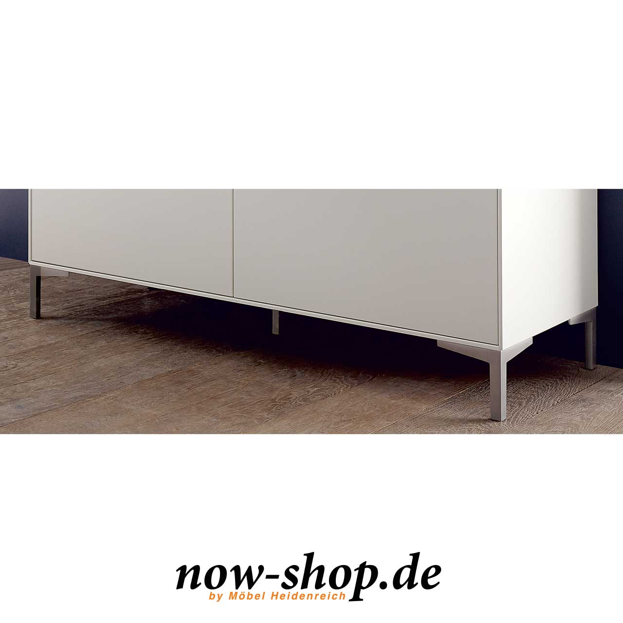 now! by hülsta - easy Füße für Baukästen Milieubild Detailansicht der Füße für Baukästen.