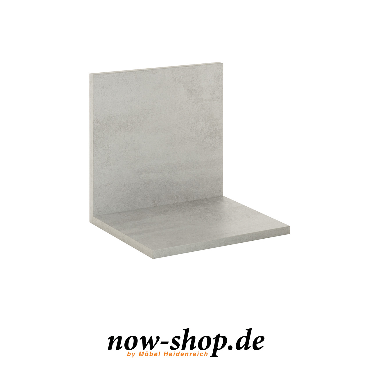now! by hülsta - for you Akzentelement B33312 betongrau L-förmiges Element in grau.