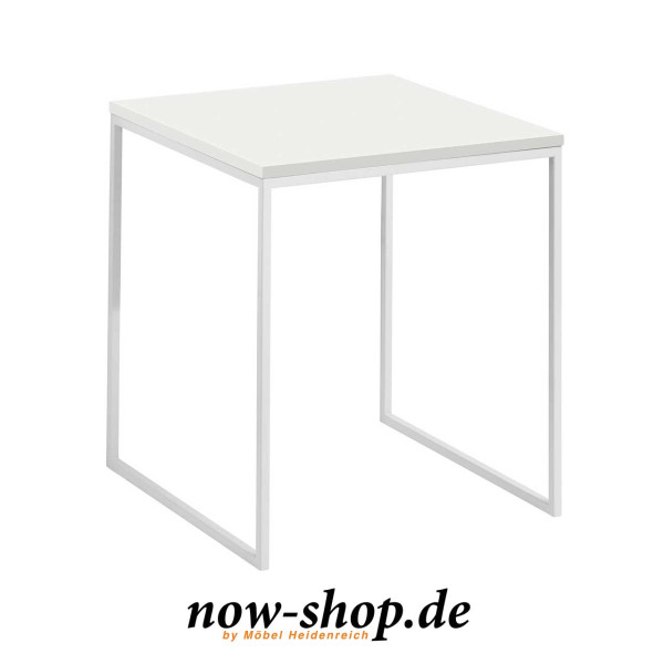 now! by hülsta – Beistelltisch CT17-2 weiß ohne Schublade