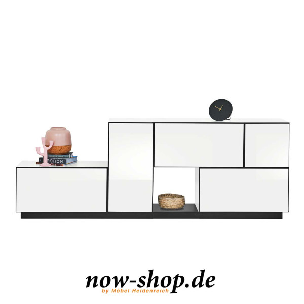 now! by hülsta – to go colour Boxen-Kombi Sideboard weiß