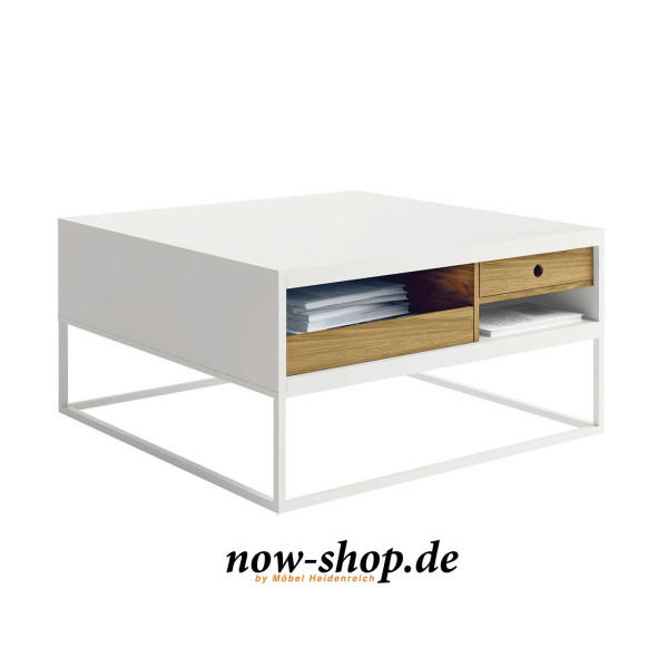now! by hülsta – coffee tables Couchtisch 8810 mit Steckladen Natureiche