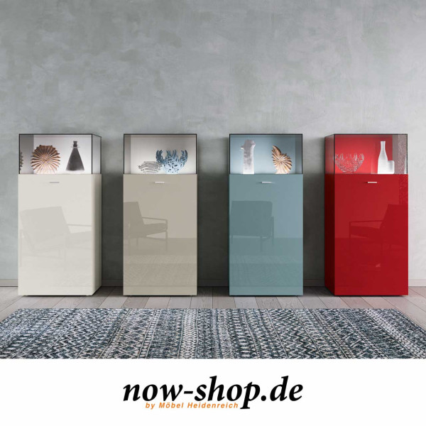 now! by hülsta – no.14 Baukasten mit Glashaube 8R 38821, alle Farbvarianten auf einen Blick