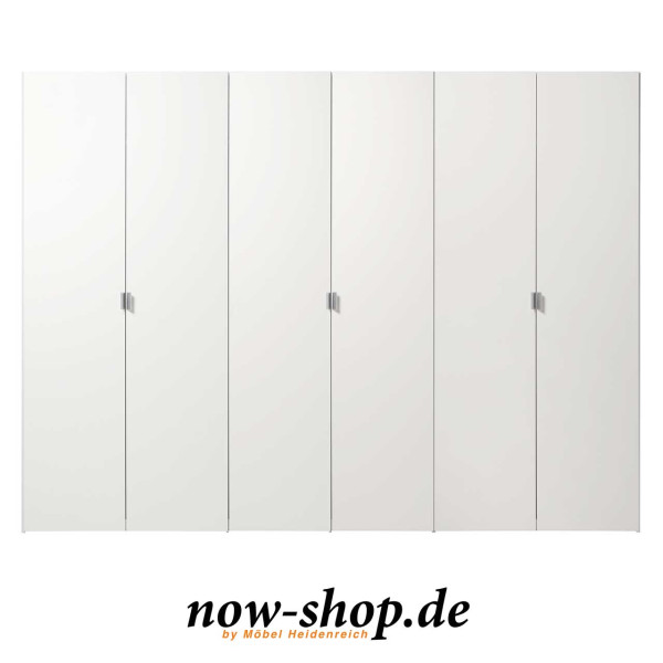 now! by hülsta – basic Kleiderschrank mit 6 Türen 