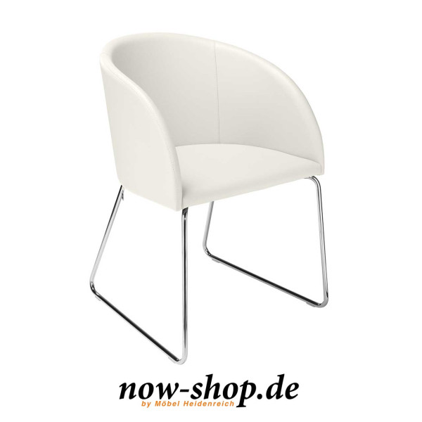now! by hülsta dining – Stuhl S19-1 Kunstleder weiß