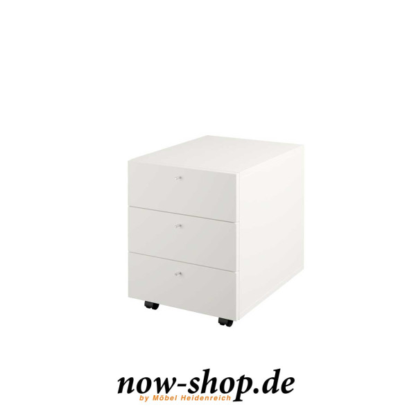 now! by hülsta – easy Rollcontainer 1570L in weiß