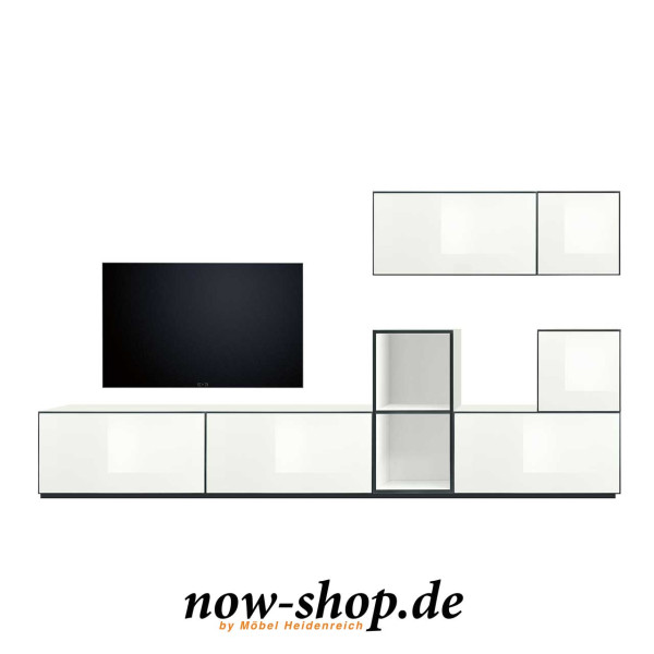 now! by hülsta – to go colour 7 Boxen Set mit Front Weiß