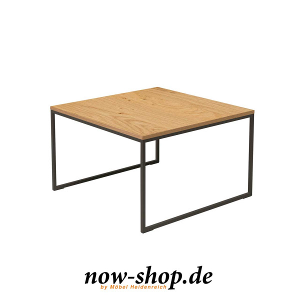 now! by hülsta – Couchtisch 9721 mit Tischplatte Natureiche und grauem Gestell