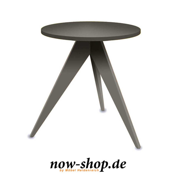 now! by hülsta – coffee tables CT 71-2 Gestell und Tischplatte in Lack-grau