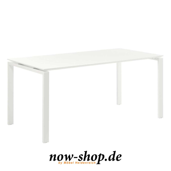 now! by hülsta – Tisch ET22 in Lack-reinweiß in verschiedenen Längen verfügbar